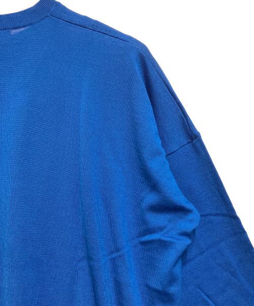 ENFOLD（エンフォルド）ENFOLD (エンフォルド) WAVE-HEM PULLOVER ブルー サイズ:SIZE 38の古着・服飾アイテム