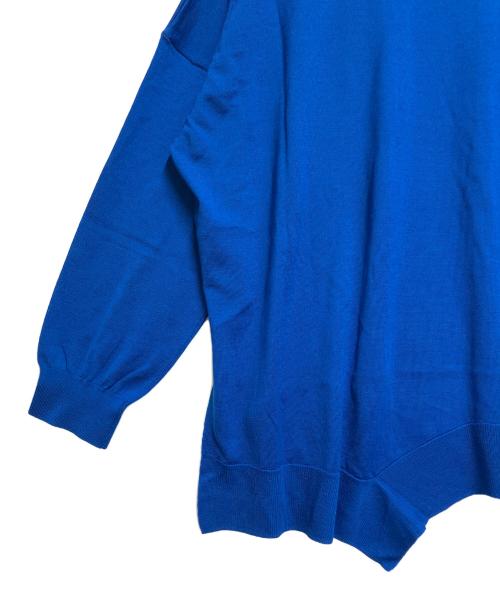 ENFOLD（エンフォルド）ENFOLD (エンフォルド) WAVE-HEM PULLOVER ブルー サイズ:SIZE 38の古着・服飾アイテム