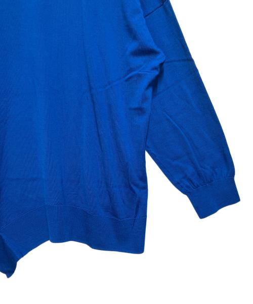 ENFOLD（エンフォルド）ENFOLD (エンフォルド) WAVE-HEM PULLOVER ブルー サイズ:SIZE 38の古着・服飾アイテム