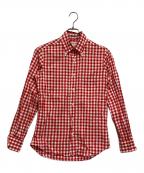 INDIVIDUALIZED SHIRTSインディビジュアライズドシャツ）の古着「長袖シャツ」｜レッド×ホワイト