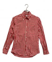 INDIVIDUALIZED SHIRTS（インディビジュアライズドシャツ）の古着「長袖シャツ」｜レッド×ホワイト