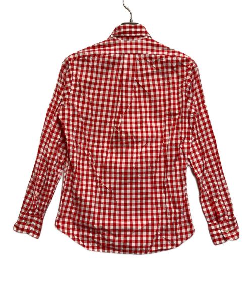 INDIVIDUALIZED SHIRTS（インディビジュアライズドシャツ）INDIVIDUALIZED SHIRTS (インディビジュアライズドシャツ) 長袖シャツ レッド×ホワイト サイズ:SIZE 14−32の古着・服飾アイテム