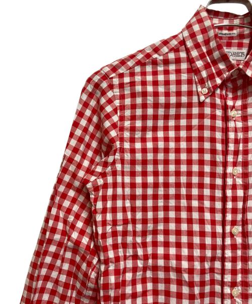 INDIVIDUALIZED SHIRTS（インディビジュアライズドシャツ）INDIVIDUALIZED SHIRTS (インディビジュアライズドシャツ) 長袖シャツ レッド×ホワイト サイズ:SIZE 14−32の古着・服飾アイテム