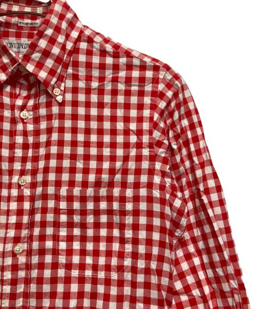 INDIVIDUALIZED SHIRTS（インディビジュアライズドシャツ）INDIVIDUALIZED SHIRTS (インディビジュアライズドシャツ) 長袖シャツ レッド×ホワイト サイズ:SIZE 14−32の古着・服飾アイテム