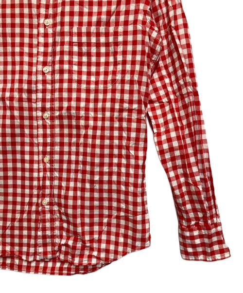 INDIVIDUALIZED SHIRTS（インディビジュアライズドシャツ）INDIVIDUALIZED SHIRTS (インディビジュアライズドシャツ) 長袖シャツ レッド×ホワイト サイズ:SIZE 14−32の古着・服飾アイテム
