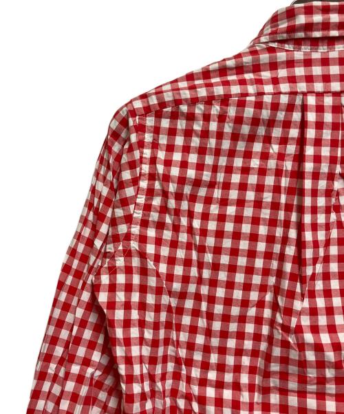 INDIVIDUALIZED SHIRTS（インディビジュアライズドシャツ）INDIVIDUALIZED SHIRTS (インディビジュアライズドシャツ) 長袖シャツ レッド×ホワイト サイズ:SIZE 14−32の古着・服飾アイテム