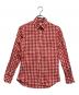 INDIVIDUALIZED SHIRTS（インディビジュアライズドシャツ）の古着「長袖シャツ」｜レッド×ホワイト