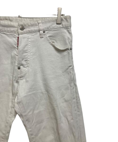 DSQUARED2（ディースクエアード）DSQUARED2 (ディースクエアード) デニムパンツ ホワイト サイズ:SIZE 44の古着・服飾アイテム