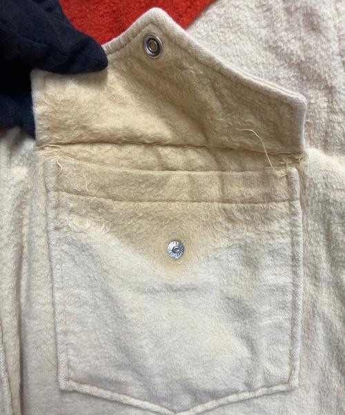 WOOLRICH（ウールリッチ）WOOLRICH (ウールリッチ) シャモアクロスシャツ ベージュ×オレンジ サイズ:SIZE XLの古着・服飾アイテム
