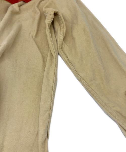 WOOLRICH（ウールリッチ）WOOLRICH (ウールリッチ) シャモアクロスシャツ ベージュ×オレンジ サイズ:SIZE XLの古着・服飾アイテム