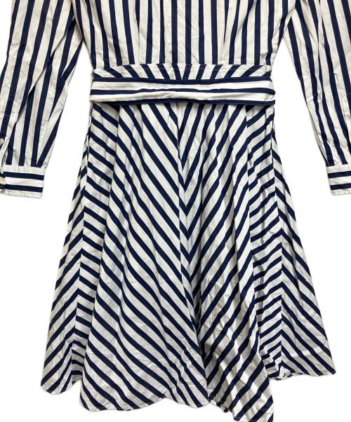 RALPH LAUREN（ラルフローレン）RALPH LAUREN (ラルフローレン) 長袖ワンピース ブルー×ホワイト サイズ:SIZE 00の古着・服飾アイテム