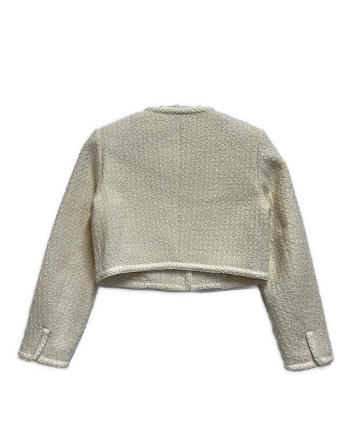 Lily Brown（リリーブラウン）Lily Brown (リリーブラウン) ツイードジャケット アイボリー サイズ:SIZE ONEの古着・服飾アイテム