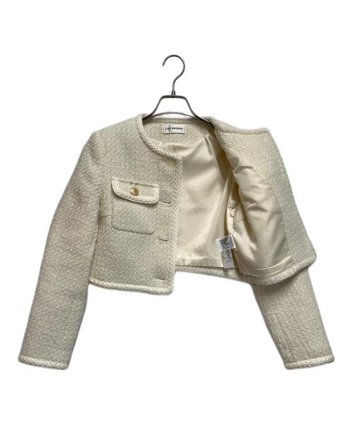 Lily Brown（リリーブラウン）Lily Brown (リリーブラウン) ツイードジャケット アイボリー サイズ:SIZE ONEの古着・服飾アイテム