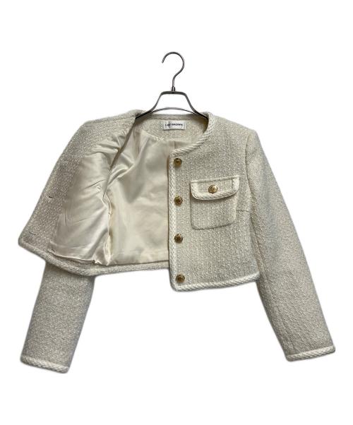 Lily Brown（リリーブラウン）Lily Brown (リリーブラウン) ツイードジャケット アイボリー サイズ:SIZE ONEの古着・服飾アイテム
