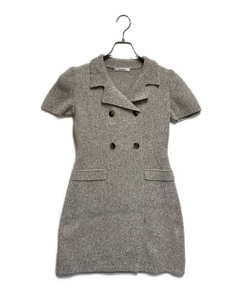 Snidel（スナイデル）Snidel (スナイデル) トレンチニットワンピ グレー サイズ:SIZE ONEの古着・服飾アイテム