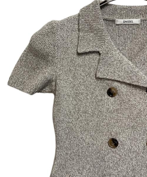 Snidel（スナイデル）Snidel (スナイデル) トレンチニットワンピ グレー サイズ:SIZE ONEの古着・服飾アイテム