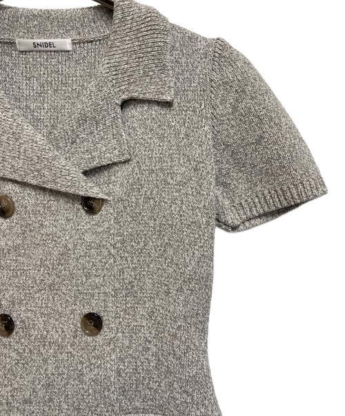 Snidel（スナイデル）Snidel (スナイデル) トレンチニットワンピ グレー サイズ:SIZE ONEの古着・服飾アイテム