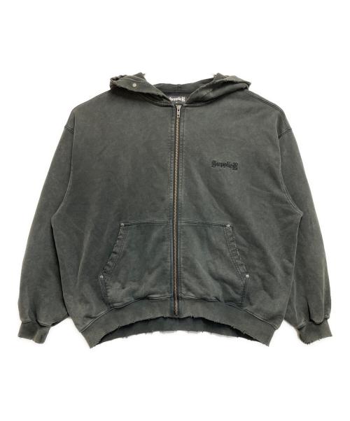 SUPPLIER（サプライヤー）SUPPLIER (サプライヤー) ジップパーカー ダークグレー サイズ:Mの古着・服飾アイテム