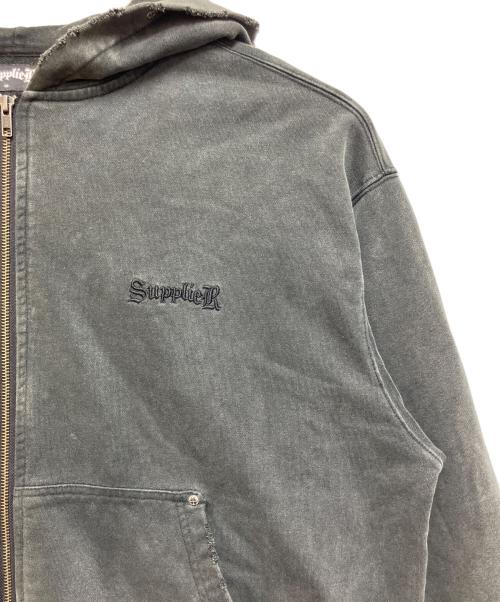 SUPPLIER（サプライヤー）SUPPLIER (サプライヤー) ジップパーカー ダークグレー サイズ:Mの古着・服飾アイテム