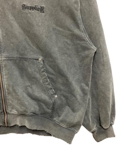 SUPPLIER（サプライヤー）SUPPLIER (サプライヤー) ジップパーカー ダークグレー サイズ:Mの古着・服飾アイテム