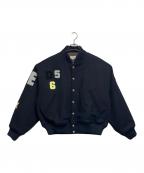 PAUL SMITHポールスミス）の古着「スタジャン」｜ネイビー