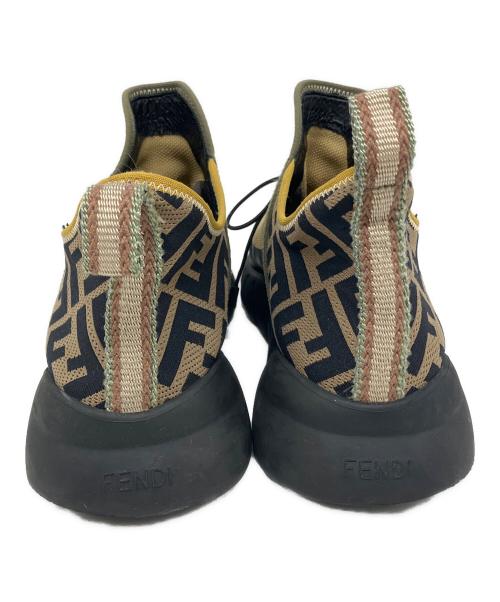 FENDI（フェンディ）FENDI (フェンディ) ハイカットスニーカー ブラック×ベージュ サイズ:SIZE 7の古着・服飾アイテム