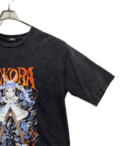 ■ホロライブ（ホロライブ）■ホロライブ (ホロライブ) 半袖カットソー ブラック サイズ:SIZE　Freeの古着・服飾アイテム