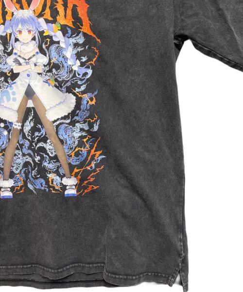 ■ホロライブ（ホロライブ）■ホロライブ (ホロライブ) 半袖カットソー ブラック サイズ:SIZE　Freeの古着・服飾アイテム