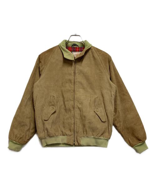 BARACUTA（バラクータ）BARACUTA (バラクータ) コーデュロイハリントンジャケット ブラウン×カーキ サイズ:ＳＩＺＥ　不明の古着・服飾アイテム