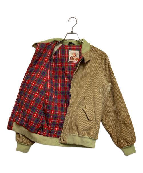 BARACUTA（バラクータ）BARACUTA (バラクータ) コーデュロイハリントンジャケット ブラウン×カーキ サイズ:ＳＩＺＥ　不明の古着・服飾アイテム