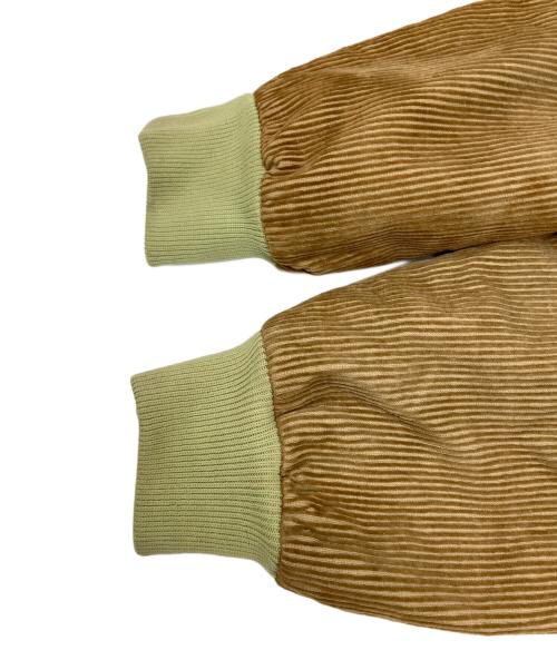 BARACUTA（バラクータ）BARACUTA (バラクータ) コーデュロイハリントンジャケット ブラウン×カーキ サイズ:ＳＩＺＥ　不明の古着・服飾アイテム