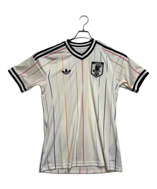 adidas（アディダス）adidas (アディダス) サッカーウェア(トップス) ホワイト サイズ:SIZE　Mの古着・服飾アイテム