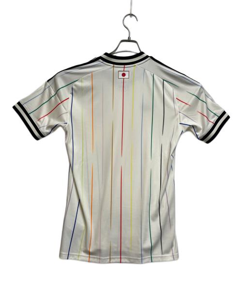 adidas（アディダス）adidas (アディダス) サッカーウェア(トップス) ホワイト サイズ:SIZE　Mの古着・服飾アイテム