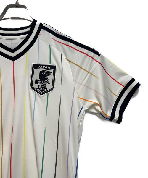 adidas（アディダス）adidas (アディダス) サッカーウェア(トップス) ホワイト サイズ:SIZE　Mの古着・服飾アイテム