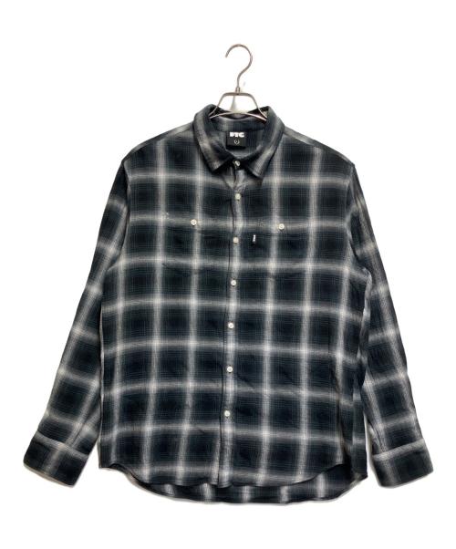 FAT（エフエーティー）FAT (エフエーティー) 長袖シャツ ブラック×ホワイト サイズ:SIZE Lの古着・服飾アイテム