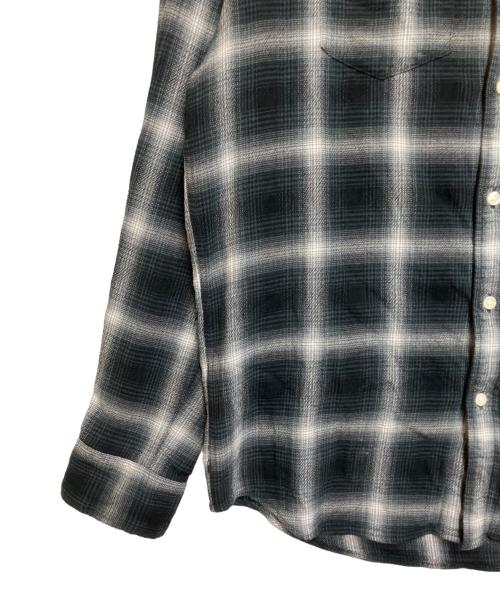 FAT（エフエーティー）FAT (エフエーティー) 長袖シャツ ブラック×ホワイト サイズ:SIZE Lの古着・服飾アイテム