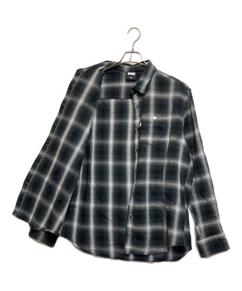 FAT（エフエーティー）FAT (エフエーティー) 長袖シャツ ブラック×ホワイト サイズ:SIZE Lの古着・服飾アイテム