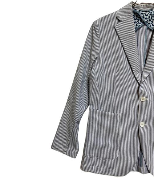 G-Stage（ジーステージ）G-Stage (ジーステージ) シアサッカー ストライプ スカイブルー×ホワイト サイズ:SIZE 46の古着・服飾アイテム