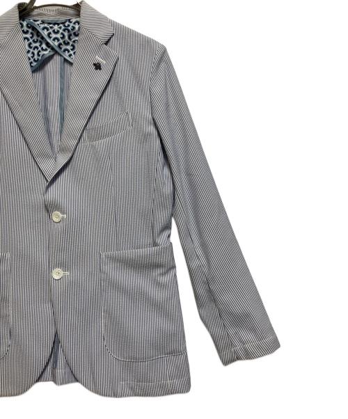 G-Stage（ジーステージ）G-Stage (ジーステージ) シアサッカー ストライプ スカイブルー×ホワイト サイズ:SIZE 46の古着・服飾アイテム