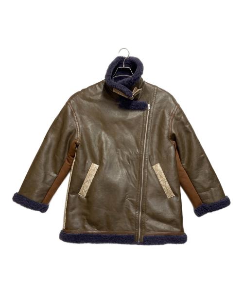 MURUA（ムルーア）MURUA (ムルーア) ムートンジャケット ブラウン サイズ:ＳＩＺＥ　2の古着・服飾アイテム