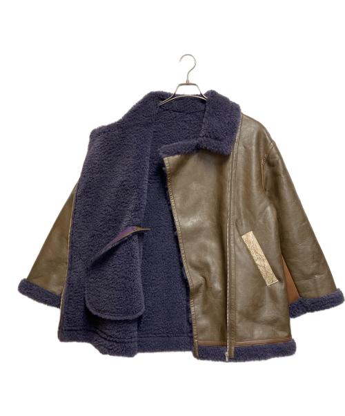 MURUA（ムルーア）MURUA (ムルーア) ムートンジャケット ブラウン サイズ:ＳＩＺＥ　2の古着・服飾アイテム