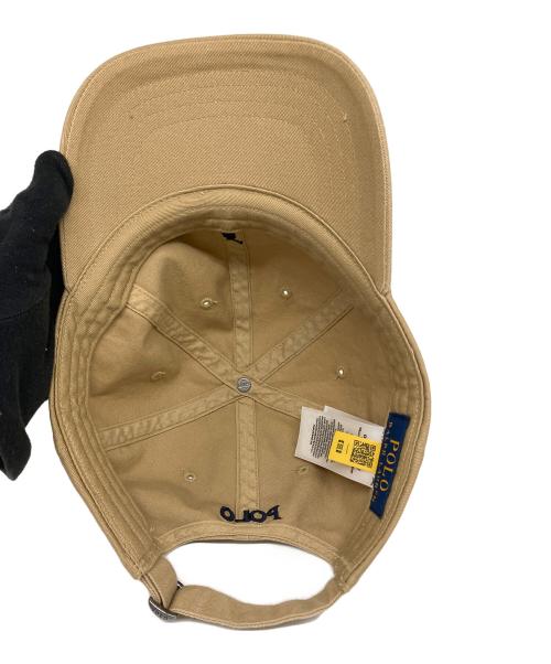 POLO RALPH LAUREN（ポロ・ラルフローレン）POLO RALPH LAUREN (ポロ・ラルフローレン) キャップ ベージュの古着・服飾アイテム