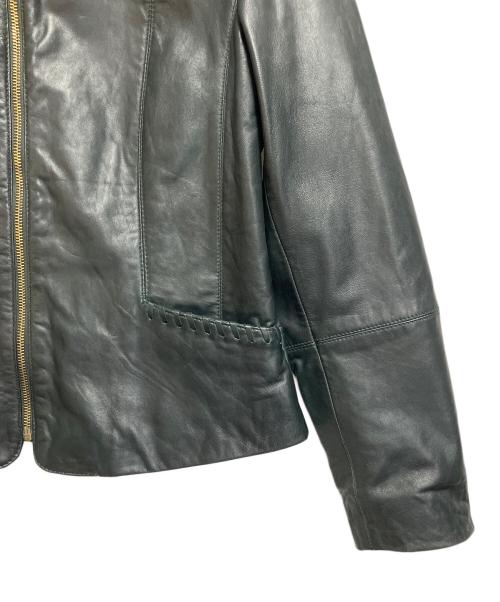 MOGA（モガ）MOGA (モガ) レザージャケット グリーン サイズ:SIZE Mの古着・服飾アイテム
