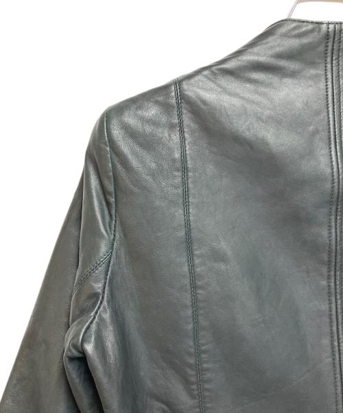 MOGA（モガ）MOGA (モガ) レザージャケット グリーン サイズ:SIZE Mの古着・服飾アイテム