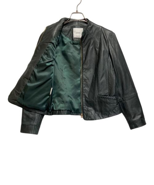 MOGA（モガ）MOGA (モガ) レザージャケット グリーン サイズ:SIZE Mの古着・服飾アイテム