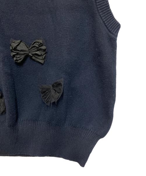 UNITED ARROWS TOKYO（ユナイテッドアローズトウキョウ）UNITED ARROWS TOKYO (ユナイテッドアローズトウキョウ) ニットベスト ネイビー サイズ:不明の古着・服飾アイテム