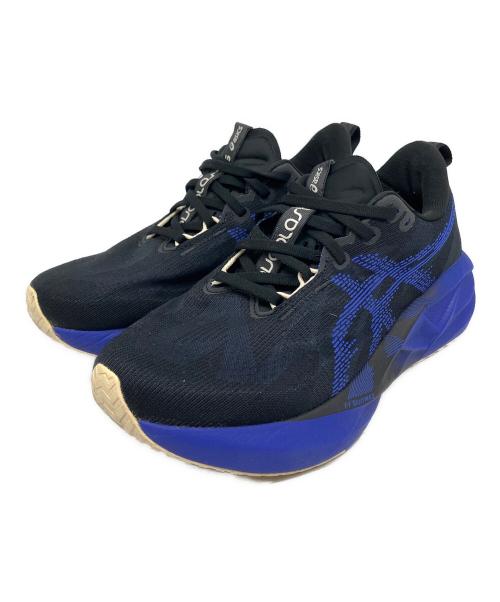 asics（アシックス）asics (アシックス) ランニングシューズ ブラック×ブルー サイズ:SIZE 26cmの古着・服飾アイテム