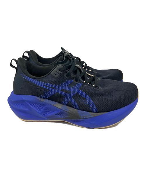 asics（アシックス）asics (アシックス) ランニングシューズ ブラック×ブルー サイズ:SIZE 26cmの古着・服飾アイテム