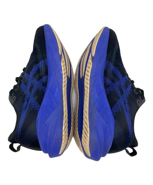 asics（アシックス）asics (アシックス) ランニングシューズ ブラック×ブルー サイズ:SIZE 26cmの古着・服飾アイテム
