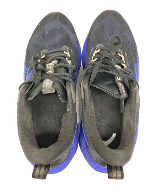 asics（アシックス）asics (アシックス) ランニングシューズ ブラック×ブルー サイズ:SIZE 26cmの古着・服飾アイテム